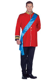 underwraps royal prince costume red blue black one size