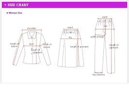 Korea Japan Fashion Clothing Size Chart