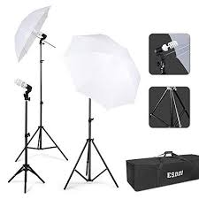 Esddi Photography Umbrella Lighting Kit 600w 5500k Portable Continuous Day Light Photography Lighting Kits Photo Studio Equipment Digital Photography Lighting