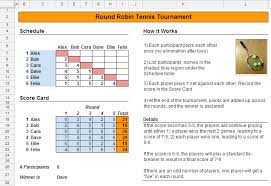 how to schedule a tennis tournament