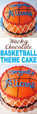 wacky chocolate basketball theme cake