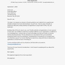 Sample Cover Letter For A Front End Web Developer