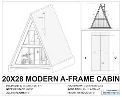 A Frame Cabin Architectural Plans