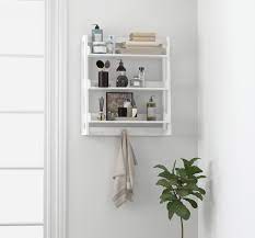 Find bathroom shelves and organise your bathroom with style. Spirich 3 Tier Bathroom Shelf Wall Mounted With Towel Hooks Bathroom Organizer Shelf Over The Toilet White Walmart Com Walmart Com