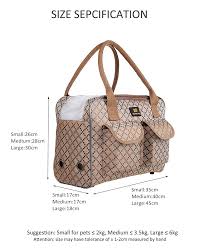 Us 22 48 25 Off Luxury Designer Dog Carrier Fashion Plaid Car Travel Carrier Pet Carry Tote For Small Dogs Cute Lightweight Puppy Bag For Yorkie In