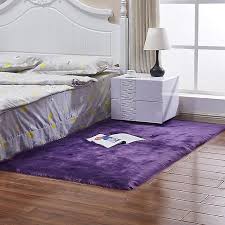 rectangle decorative fluffy rug mat