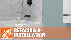 If you have chips and cracks in your tub, you'll need small brushes and porcelain chip fix; Tub Shower Refacing And Installation The Home Depot Youtube