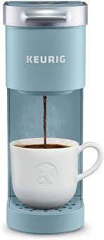 By committing to reducing the amount of new, or virgin plastic in our brewers, keurig is ensuring there is now less plastic entering the system. Amazon Com Keurig K Mini Coffee Maker Single Serve K Cup Pod Coffee Brewer 6 To 12 Oz Brew Sizes Dreamy Blue Kitchen Dining