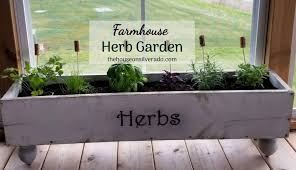 Diy Farmhouse Inspired Herb Garden Box