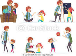 Maybe you would like to learn more about one of these? Babysitters Nanny Playing With Kids Preschool Childrens Busy Parents Mom Vector Cartoon Characters Babysitter Or Nanny With Canstock