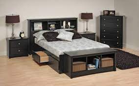 unique bedrooms with black furniture