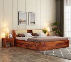 Walken Sheesham Wood Bed With Full