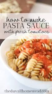 tomato sauce with fresh tomatoes