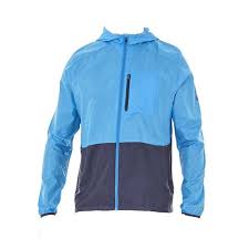 Asics Packable Running Jacket Mens Race Blue Peacoat
