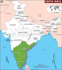 When choosing where to go in south india, take a look at our map and highlights to start putting an idea others crave the beaches and fishing villages of kerala and goa. Map Showing The Southindia States Andhra Pradesh Karnataka Kerala And Tamil Nadu India Map North India South India
