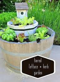 Tiered Lettuce Garden Link Party