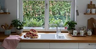 Kitchen With Sink Under Window
