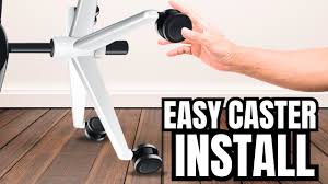 remove and install office chair casters