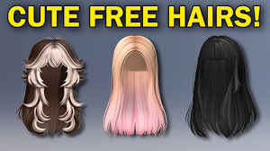 cute free hair and items on roblox 2024