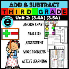Addition And Subtraction Word Problems 3 4a 3 5a