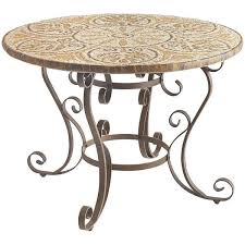 Medallion Mosaic Round Dining Table