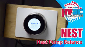 I assume that the heat pump's emergency heat (or maybe auxiliary heat?) isn't being activated, because of a wiring problem. Nest Thermostat Setting The Heat Pump Balance Youtube