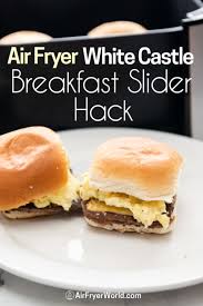 white castle breakfast sliders