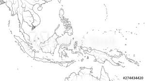 World Map Of Southeast Asia Region Indochina Thailand