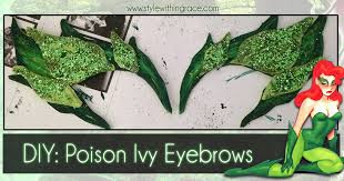 diy poison ivy costume eyebrows