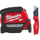 5 m/16 ft. x 1 -inch Compact Magnetic Tape Measure with 15 ft. Reach Milwaukee Tool