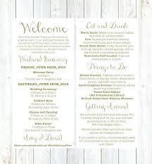 Welcome Letter Weekend Itinerary Wedding By Ideas P Letters
