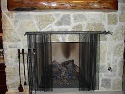 Custom Made Iron Fireplace Screen And