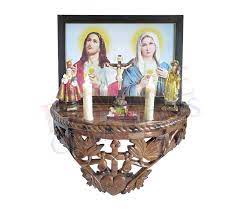 christian wood carving altar for home