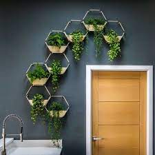 Gold Indoor Wall Planter Hanging Plant
