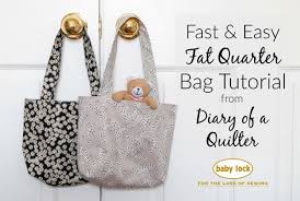 easy fat quarter bag tutorial sewing