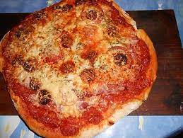 recette de pizza jambon chorizo fromage
