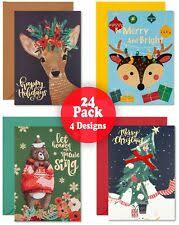 72 snowy town greeting cards greeting cards christmas cards assortment with envelopes for holiday season, xmas gifts cards bulk. Whsmith Premium Boxed Peacock Icons Christmas Cards In 4 Designs Pack Of 20 For Sale Online Ebay