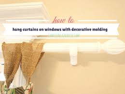 how to hang curtain rods on windows