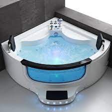 Hot tubs that require 240 volts heat up faster and have more powerful jets, but require a special electrical outlet installed by a. China Woma Luxury Hot Tub Acrylic Jacuzzi Whirlpool Jetted Bathing Tub Corner Bath With Step Q422 China Hot Tub Acrylic Bathtub