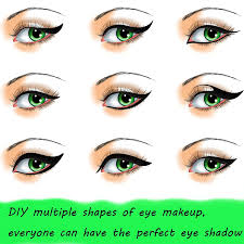 4 pairs eyeliner eyeshadow stencils cat