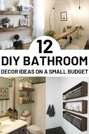 12 diy bathroom decor ideas on a budget