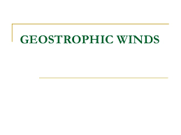 Geostrophic Winds