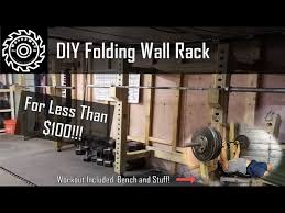 Diy Folding Wall Rack For Less Than