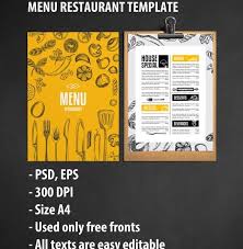 40 Menu Design Templates Free Sample Example Format