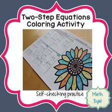 Step Equations Coloring Activity