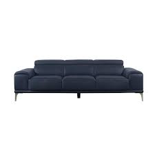 Rolled Arm 3 Seat Leather Sofa Features
