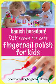fingernail polish with your kids