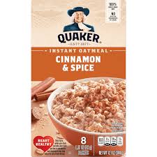instant oatmeal cinnamon e