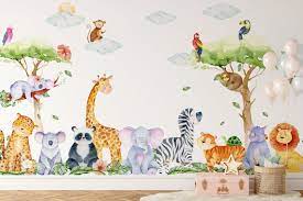 Jungle Wall Decal Safari Nursery Wall