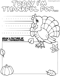 It's good to be thankful and more importantly, it's good to list out what you're it'll give kids and adults alike something to do while the turkey is cooking. Today I Am Thankful For Coloring Page Coloringall